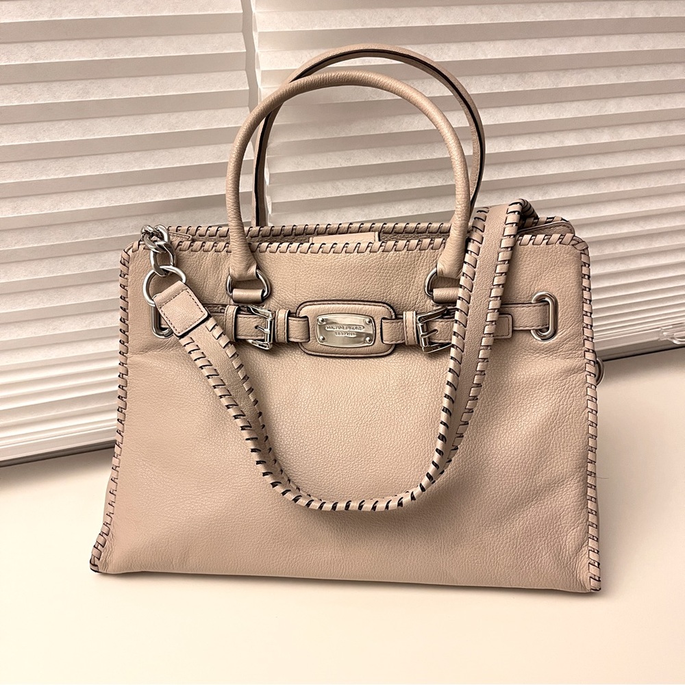 Mickael Kors Whipped Hamilton EW Satchel Handbag